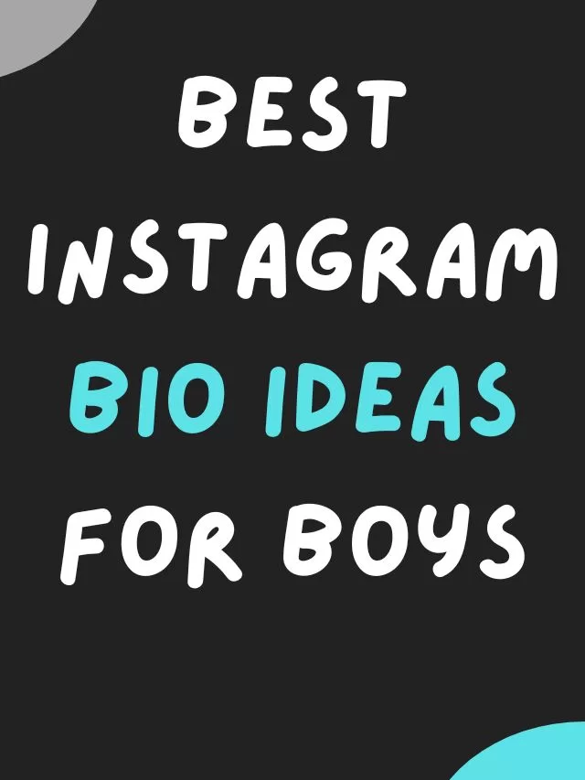 Best Instagram Bio Ideas For Boys