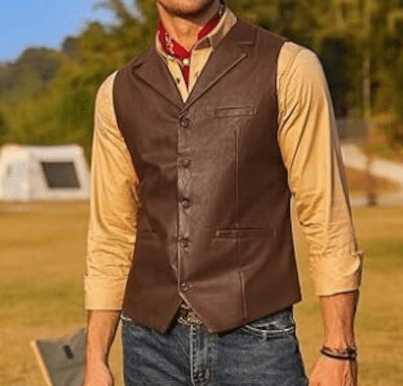 Rustic Charm: Men’s Western Vests Collection